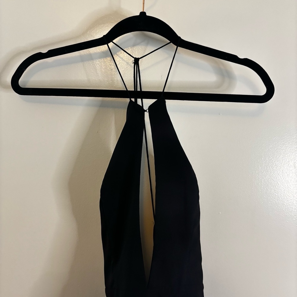 Tobi Black Sleeveless Strappy Back Halter Maxi Dress Size XS - Picture 6 of 14